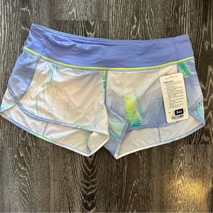 Lululemon size 10 speed shorts nwt